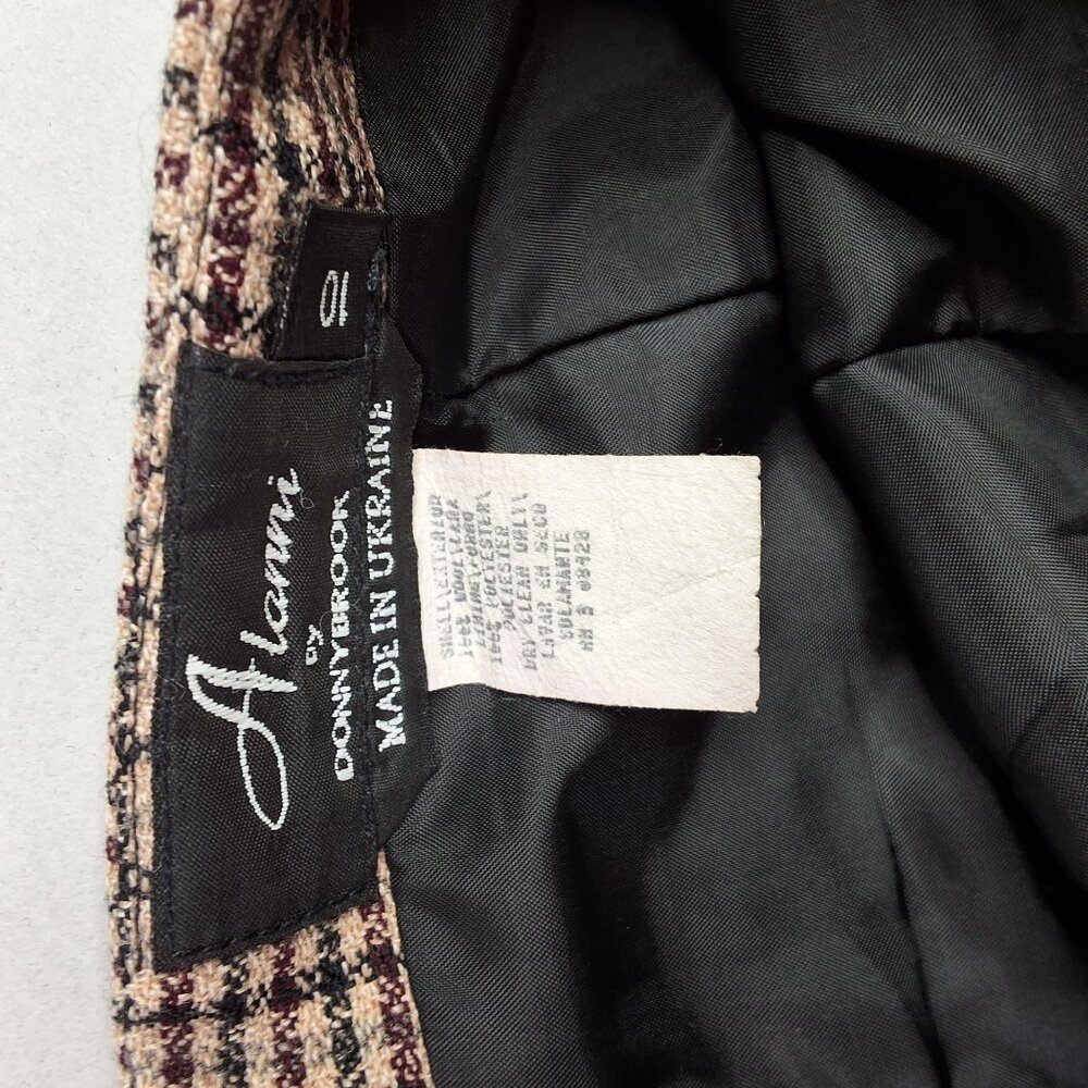 Vintage Long Wool Pencil Skirt By Alanni By Donny Brook Size 10 Acadamia Office - Picture 4 of 7